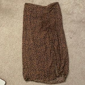 Cheeta Print Maxi Skirt